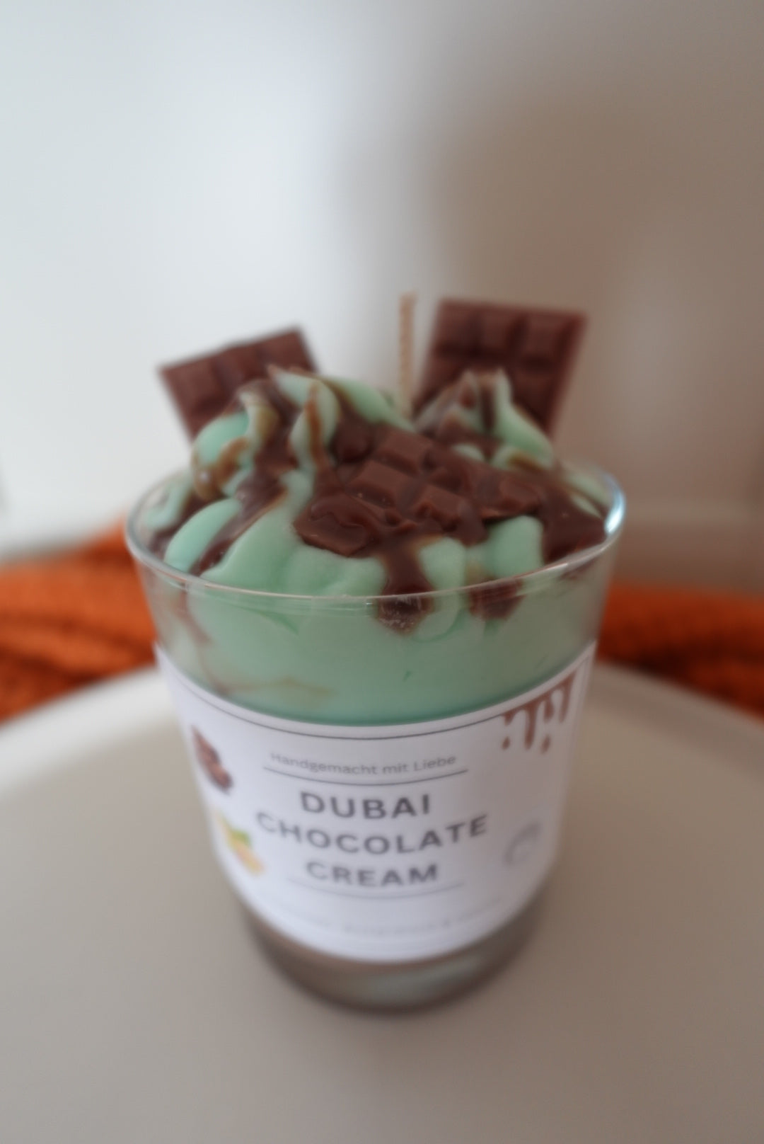 DUBAI CHOCOLATE-CREAM CANDLE🍫