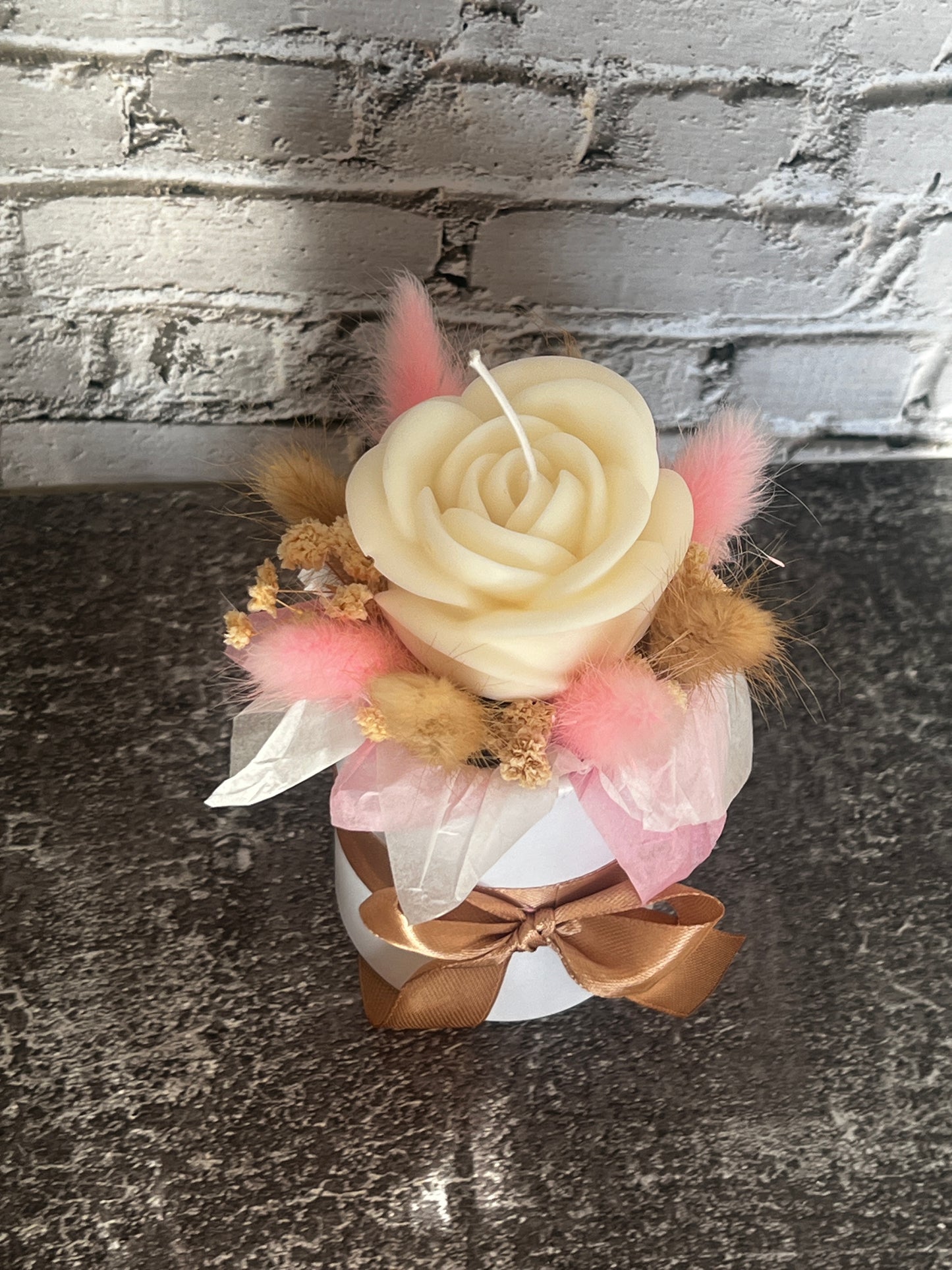 kleine Blumenbox Kerze🌸