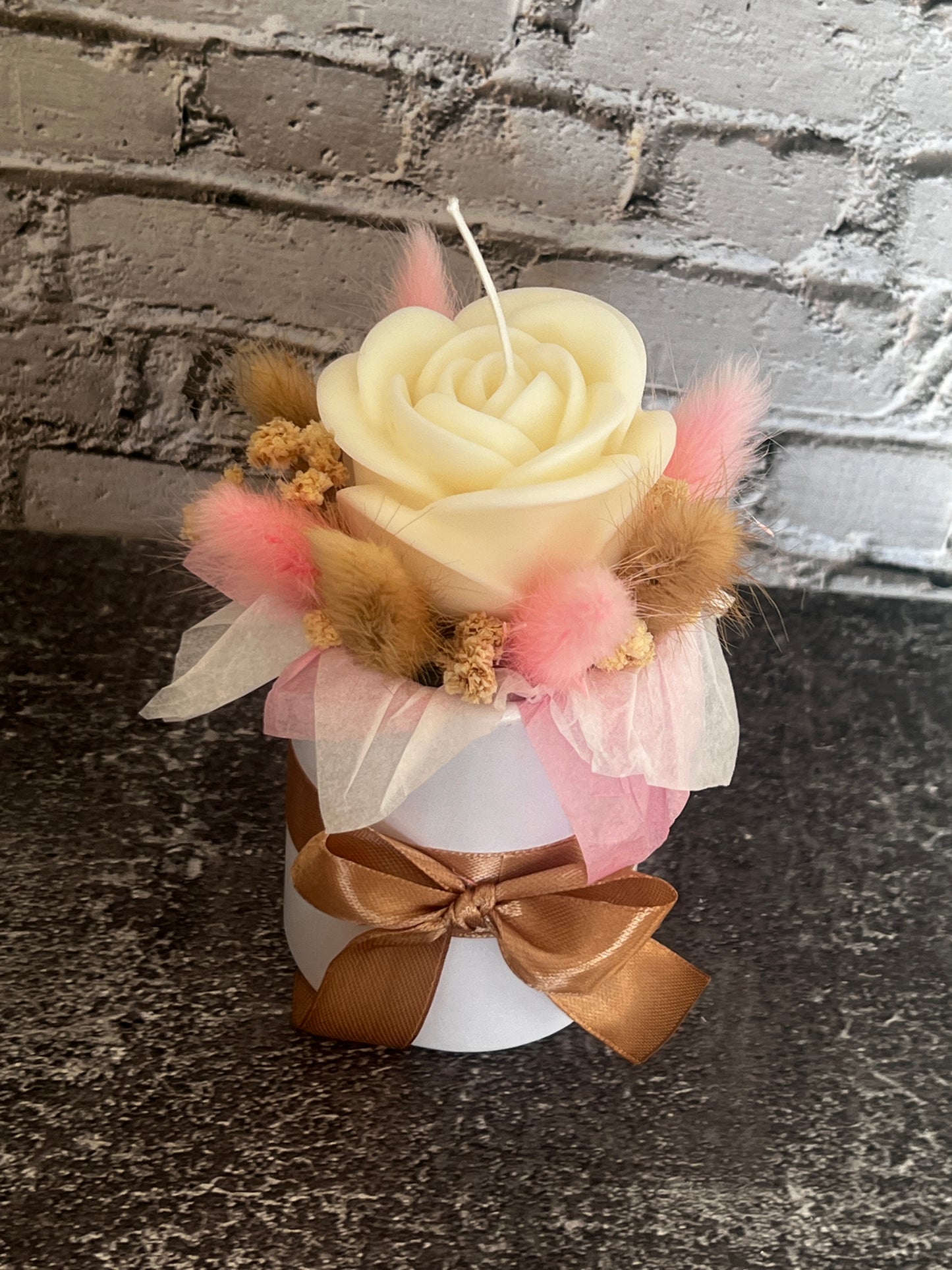 kleine Blumenbox Kerze🌸