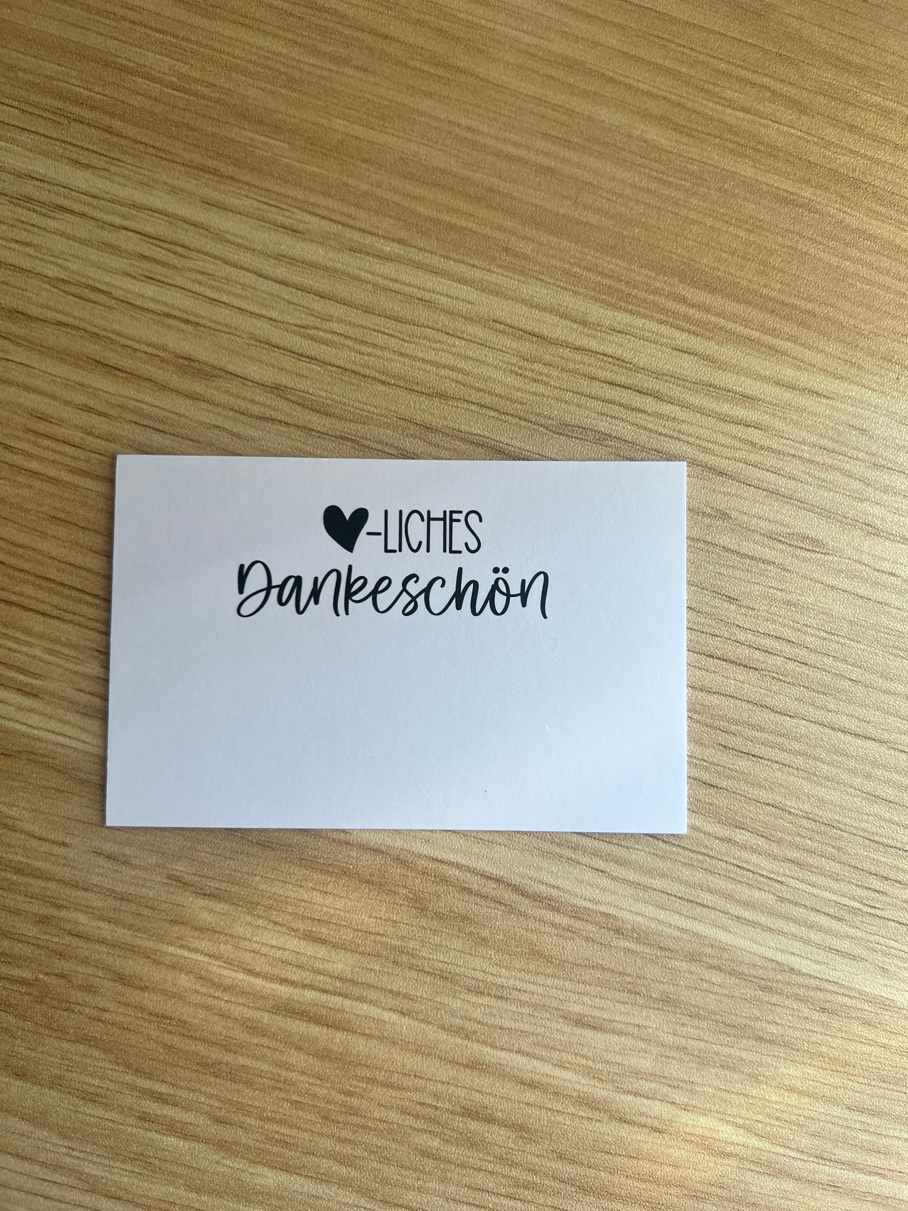 Herzliches Dankeschön - Dankeskarte