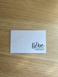 mit Liebe handgemacht - Dankeskarte