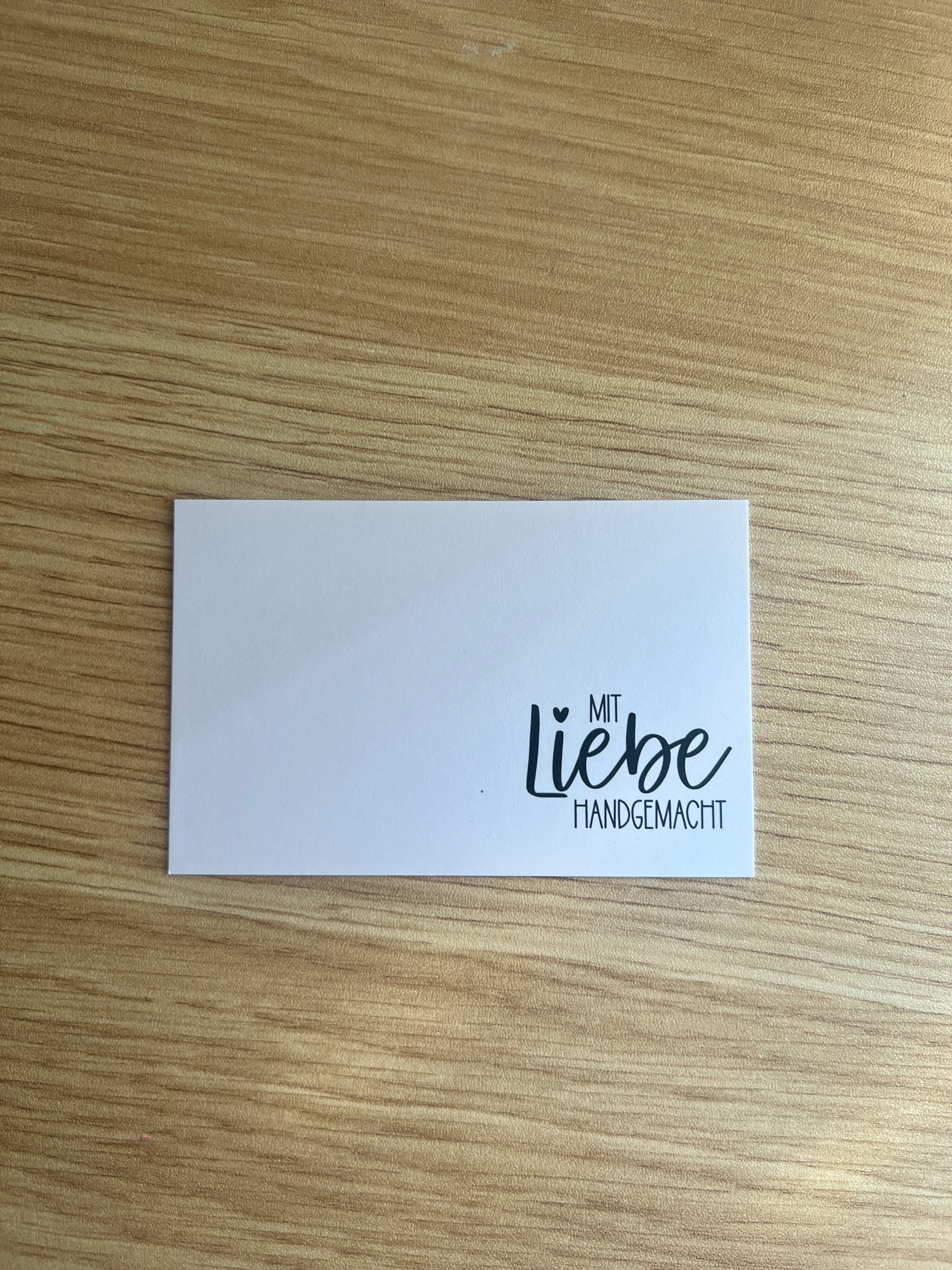 mit Liebe handgemacht - Dankeskarte