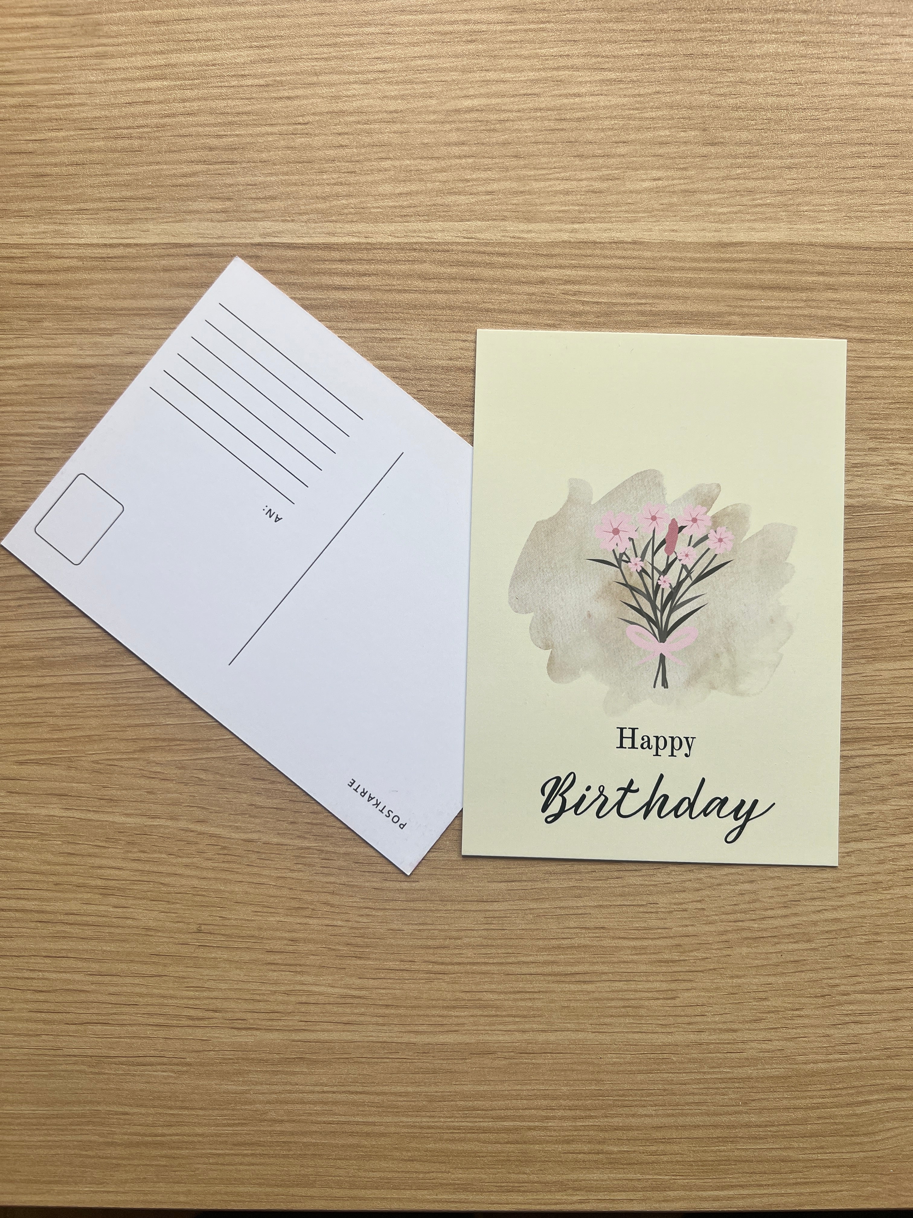 Postkarte - Happy Birthday 💐