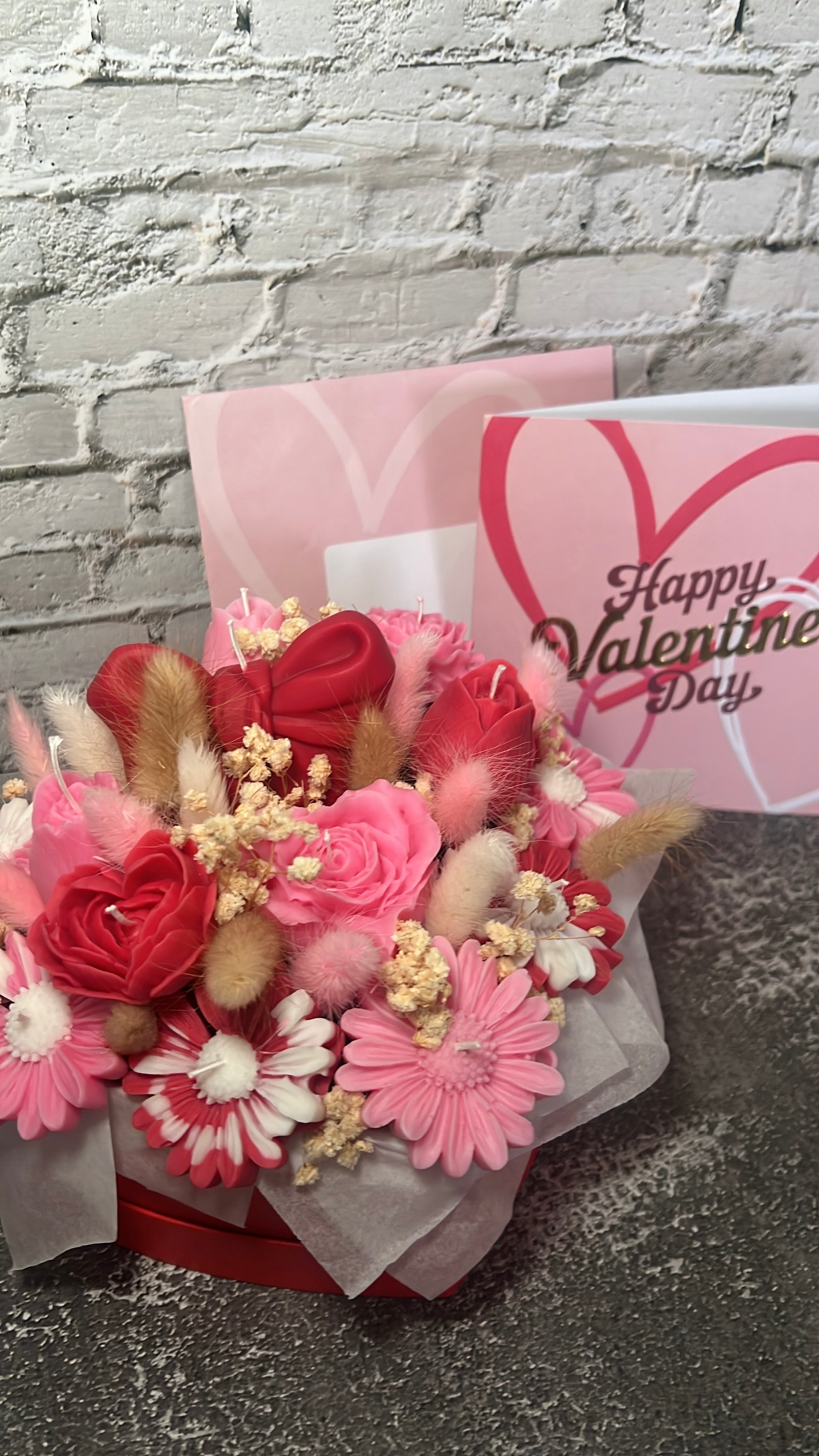 Blumenherzbox aus Kerzen LIMITED EDITION