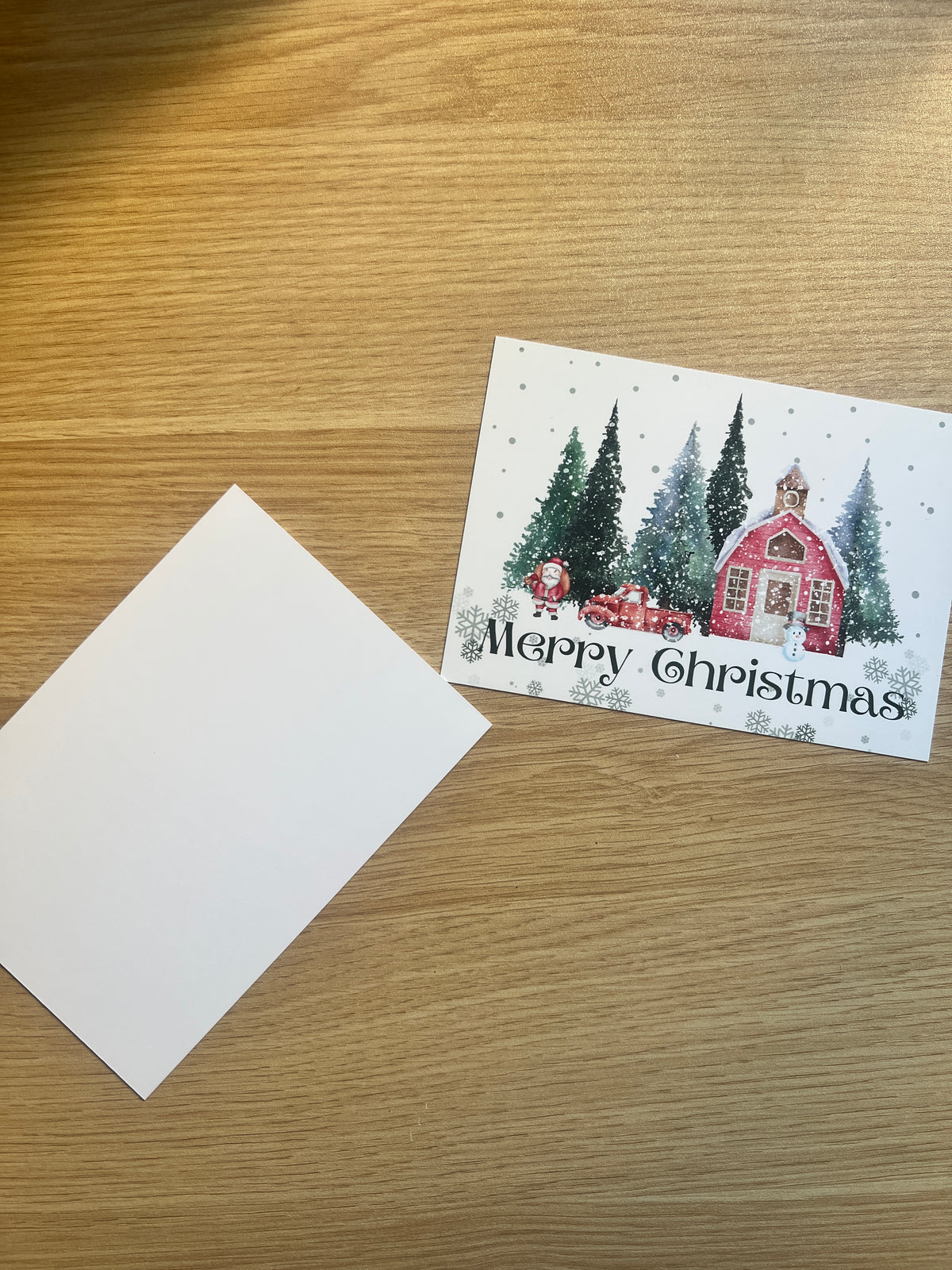 Merry Christmas Postkarte 🏠