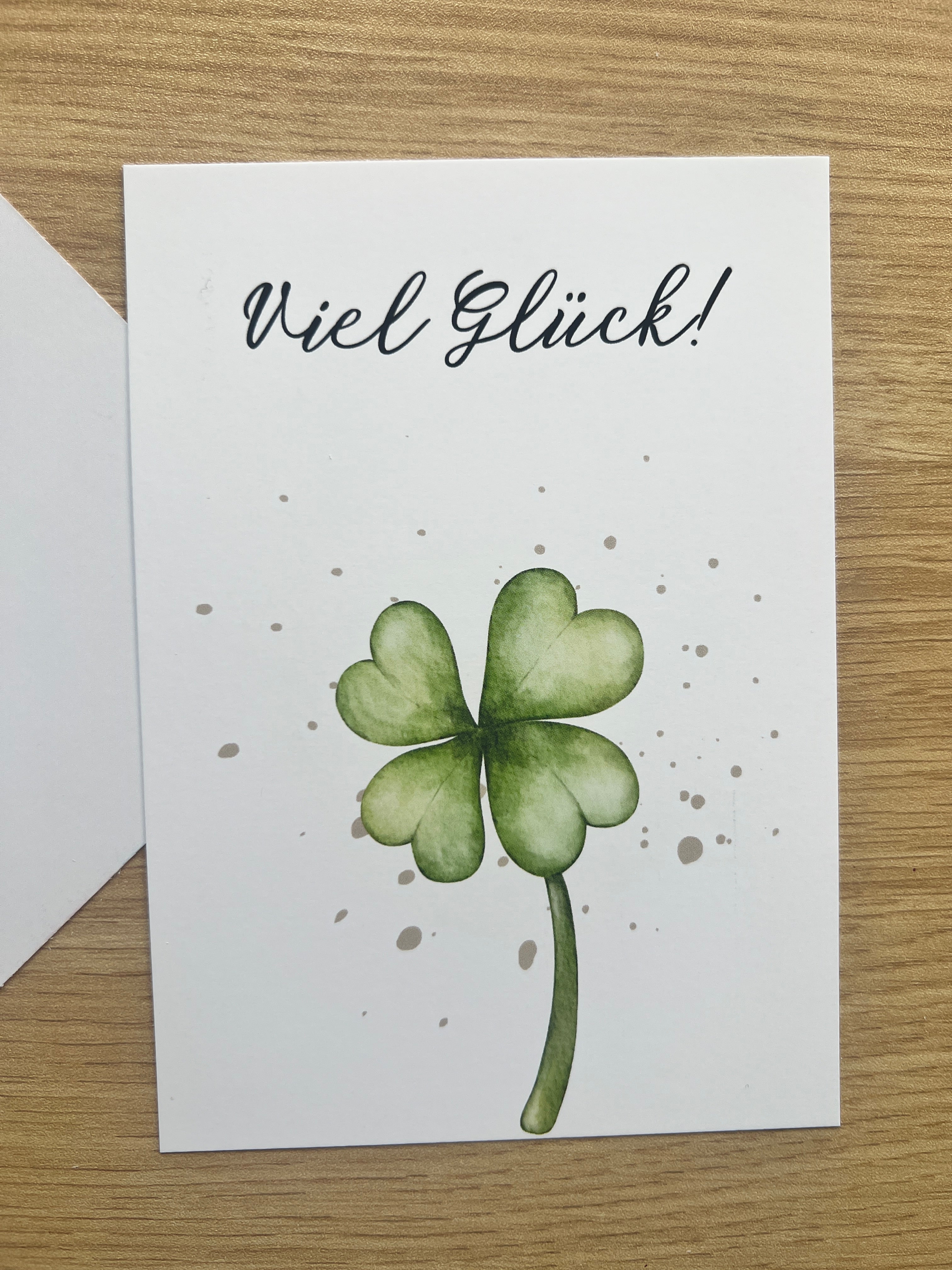 Viel Glück Postkarte 🍀