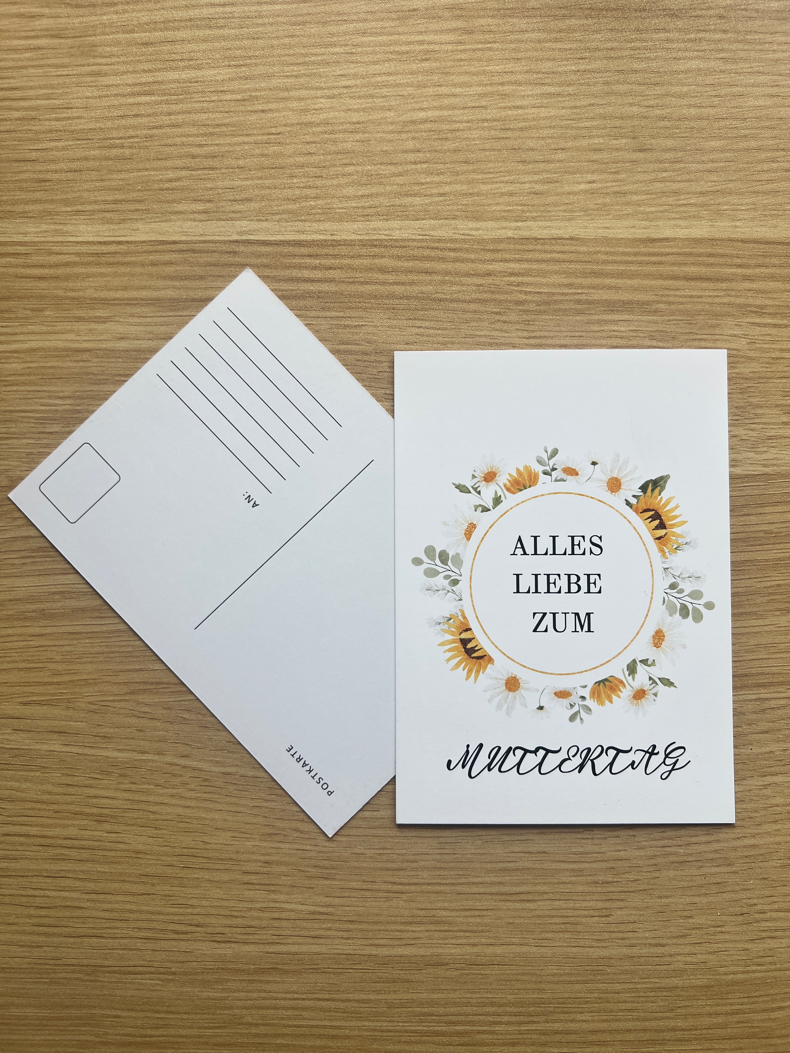 Alles Liebe zum Muttertag Postkarte🌻