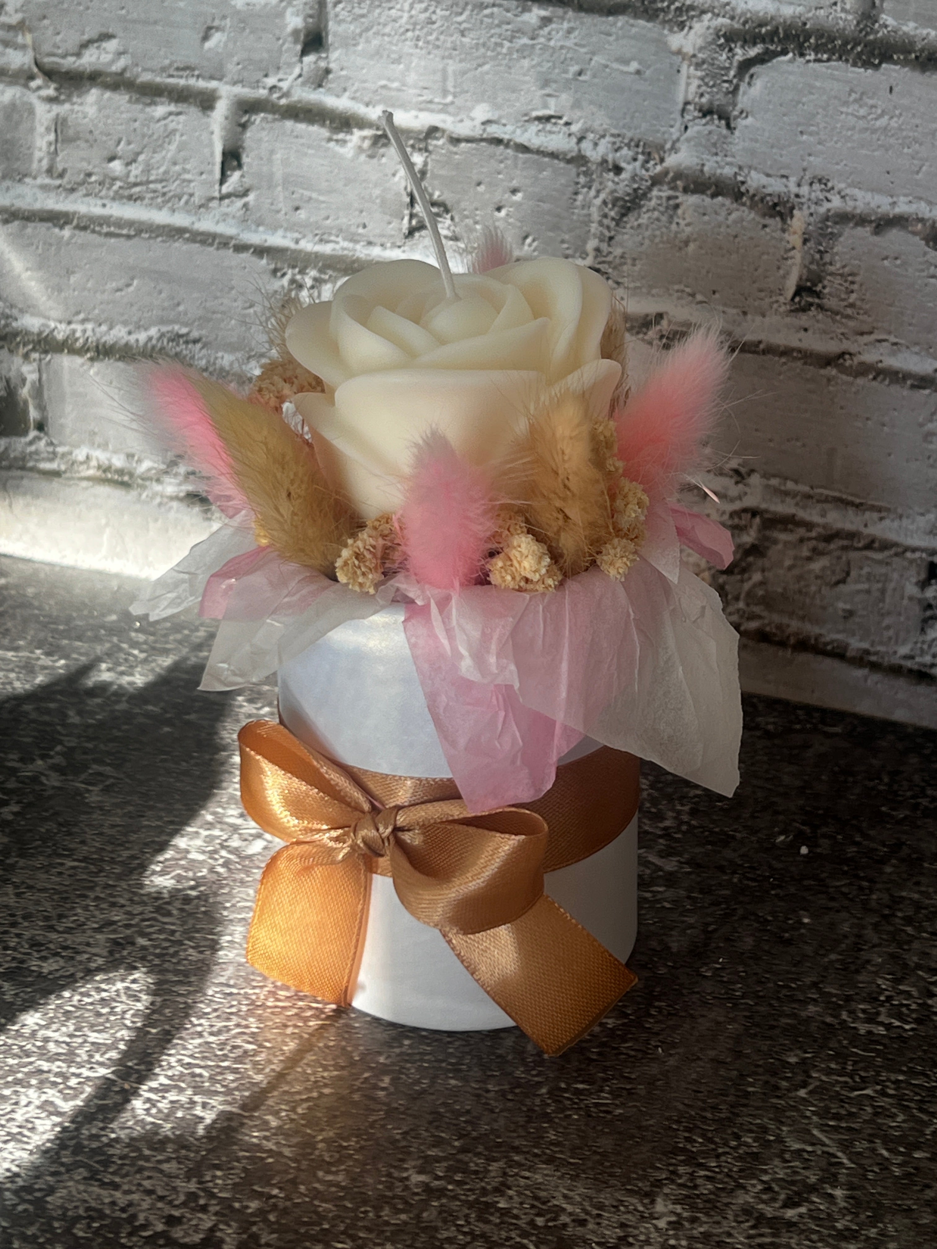 kleine Blumenbox Kerze🌸