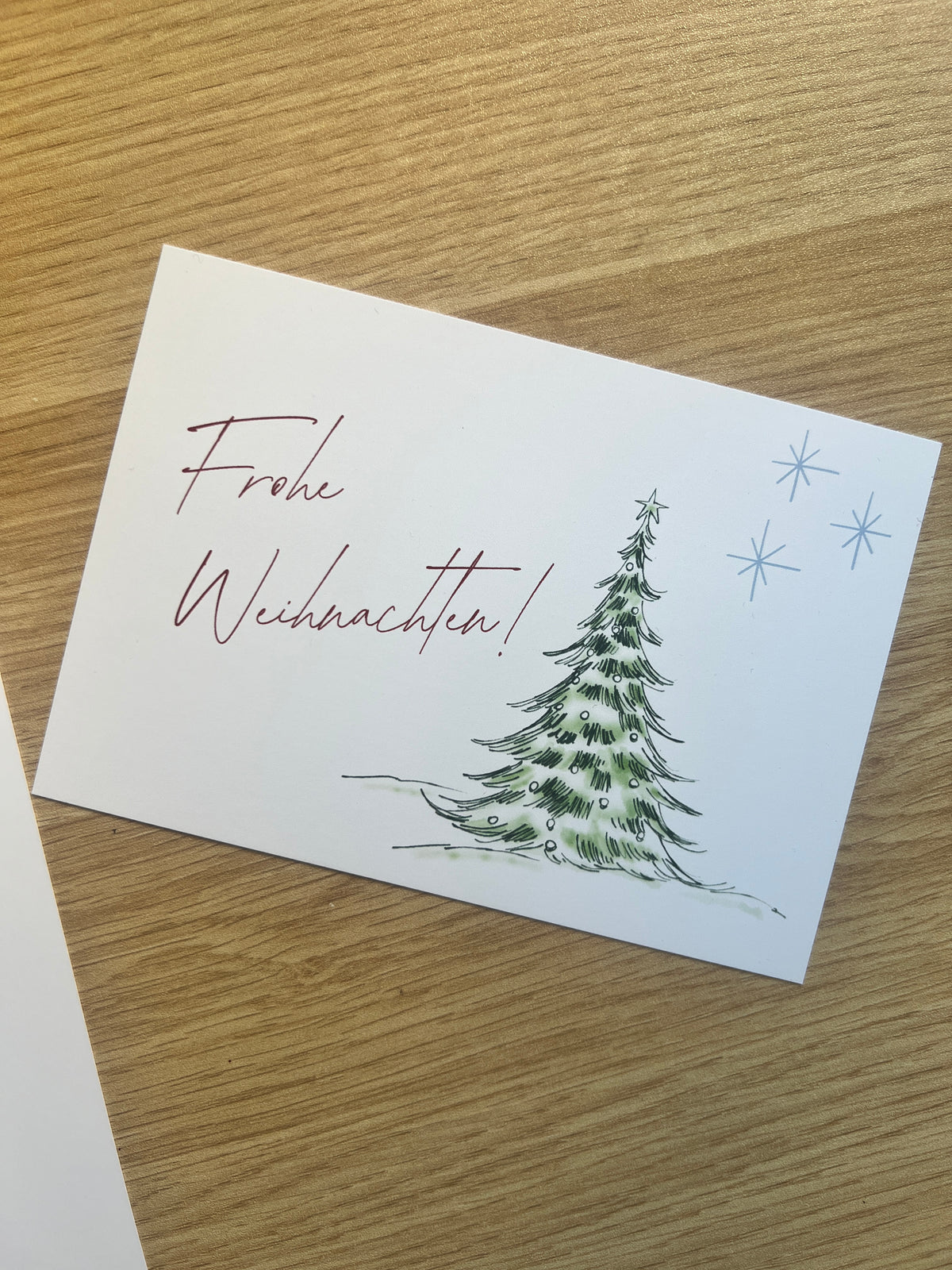 Frohe Weihnachten Postkarte