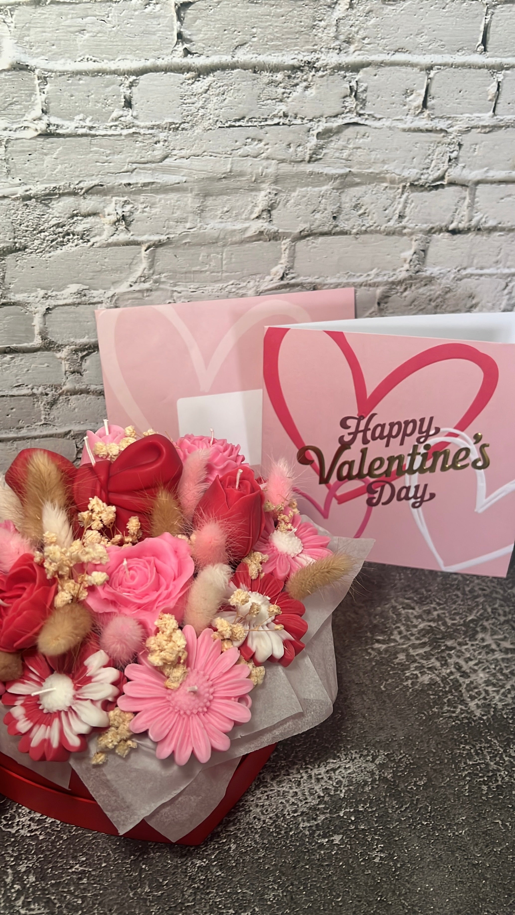 Blumenherzbox aus Kerzen LIMITED EDITION