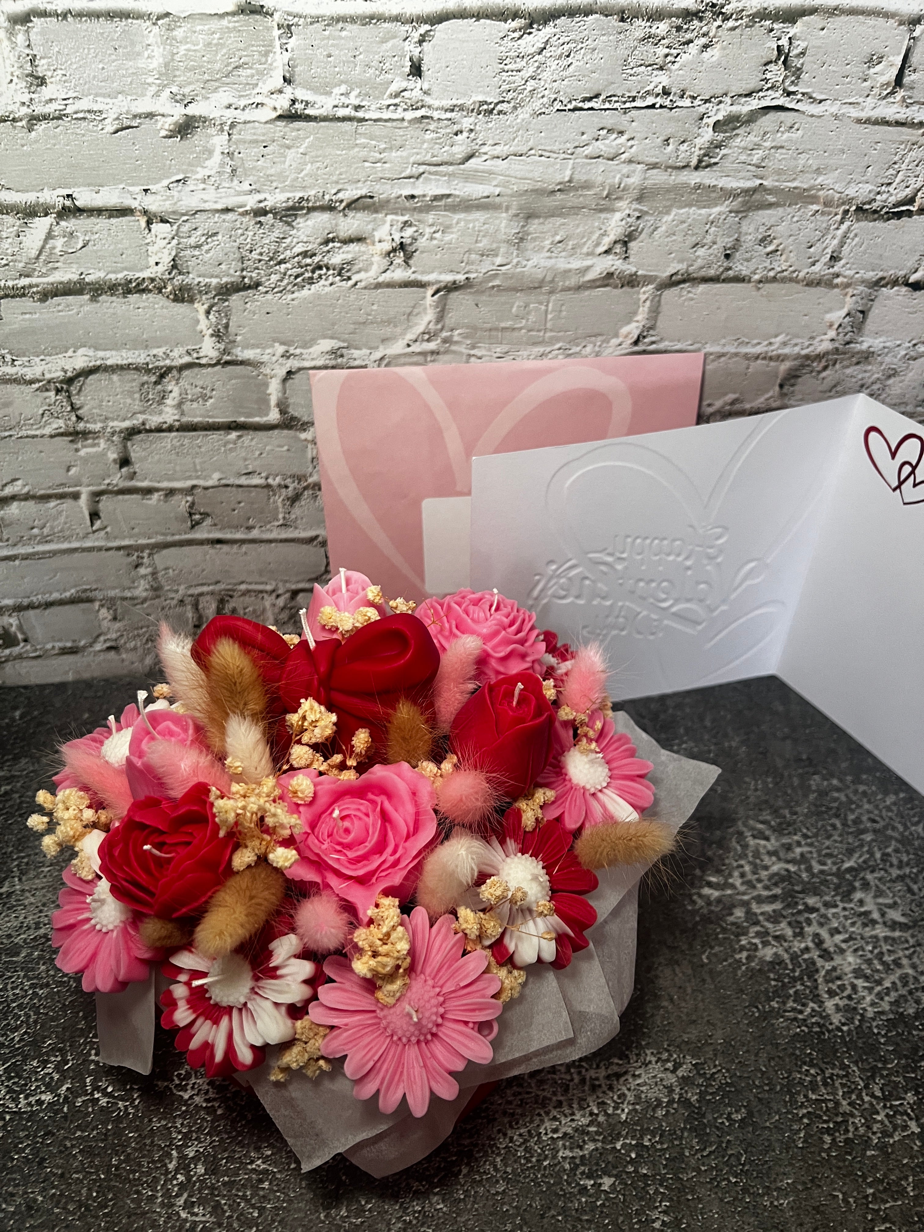 Blumenherzbox aus Kerzen LIMITED EDITION