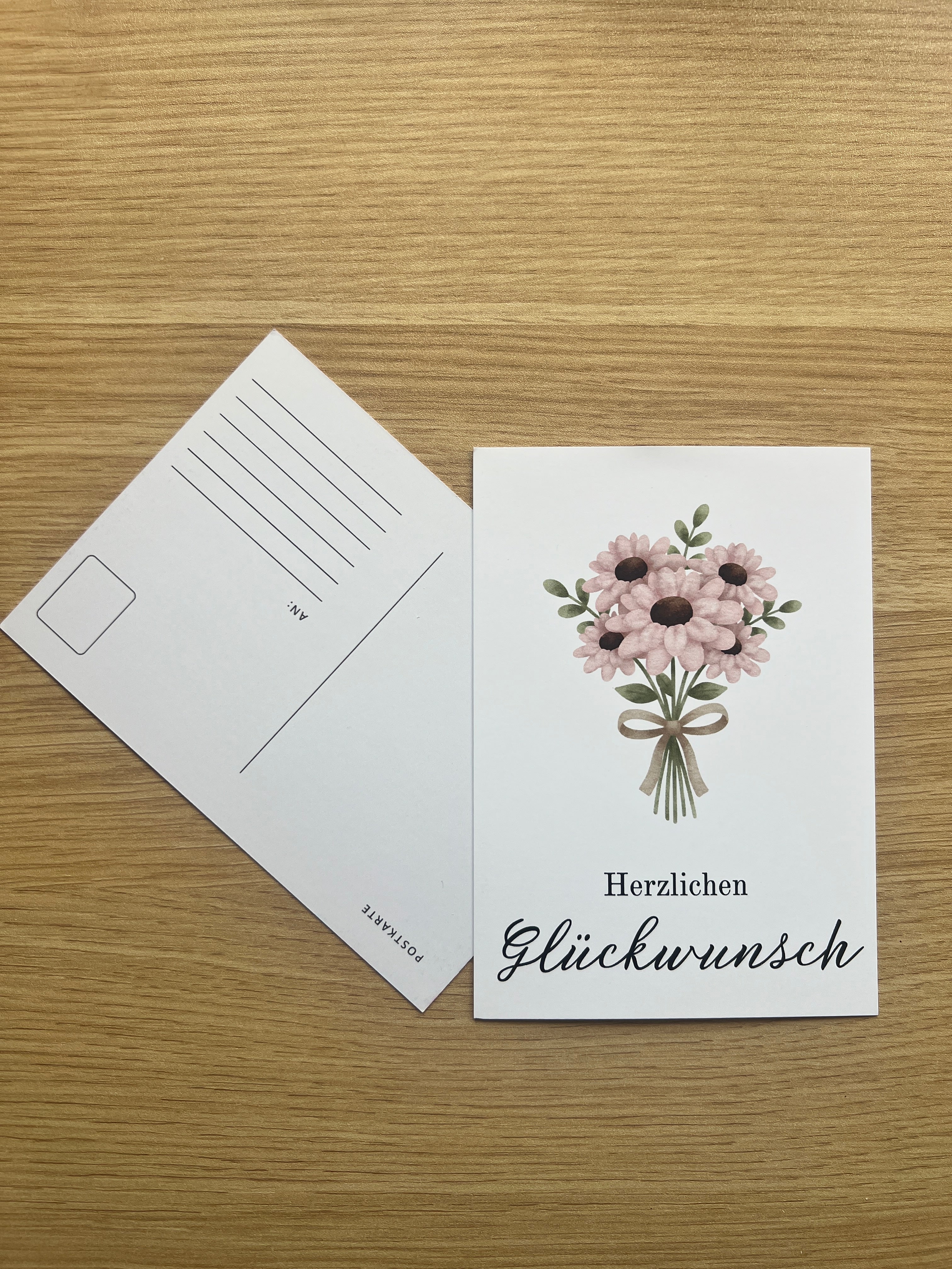 Herzlichen Glückwunsch Postkarte