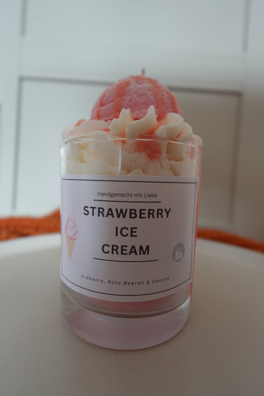 STRAWBERRY ICE CREAM CANDLE