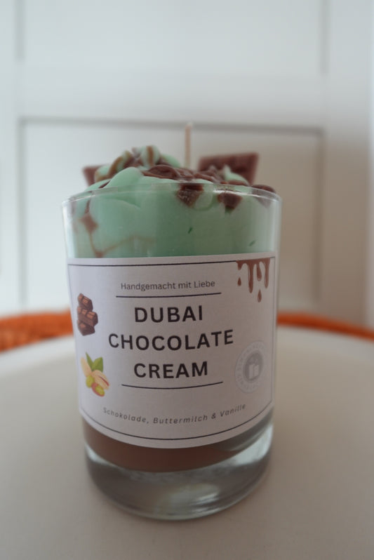 DUBAI CHOCOLATE-CREAM CANDLE🍫