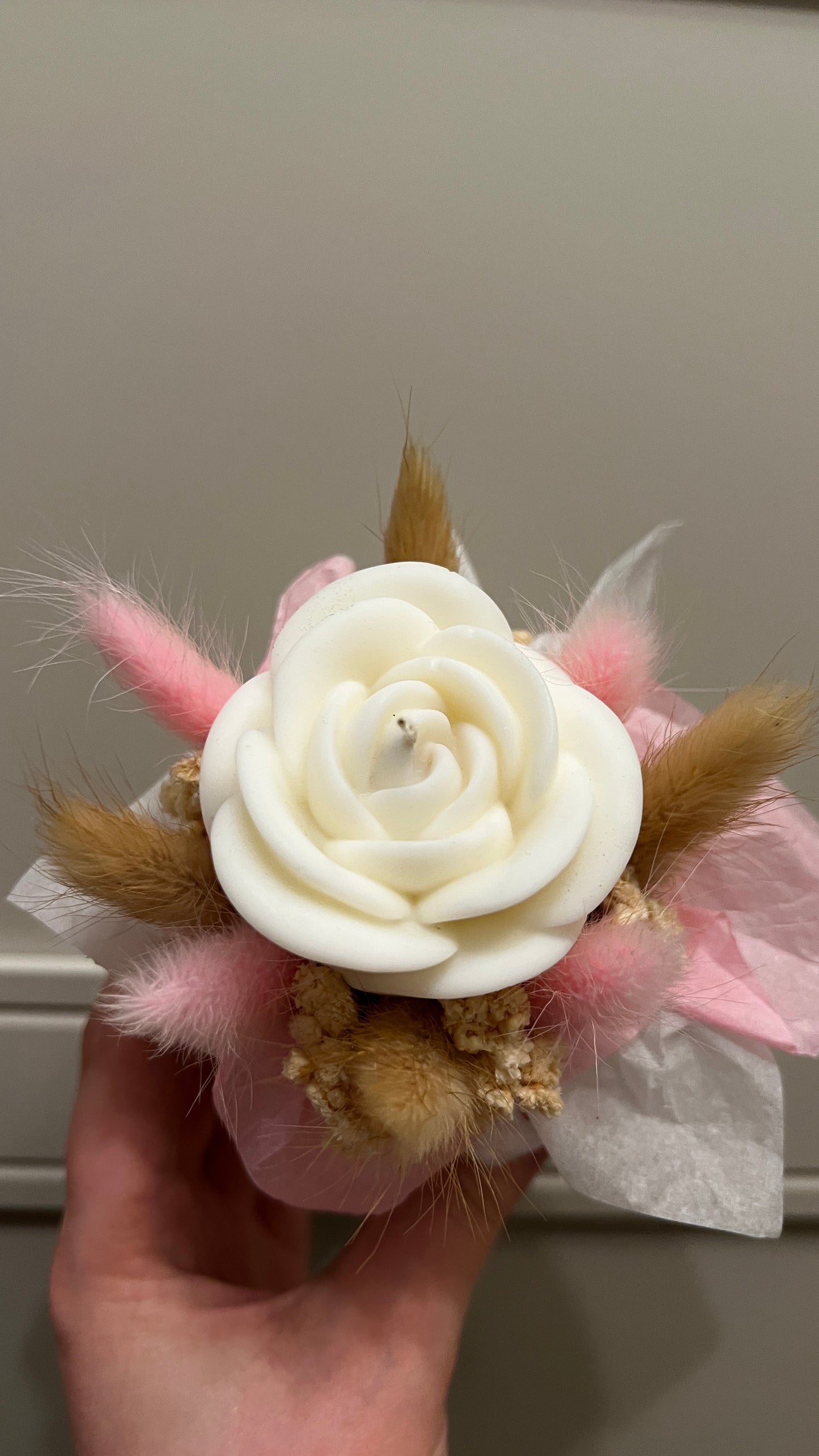 kleine Blumenbox Kerze🌸
