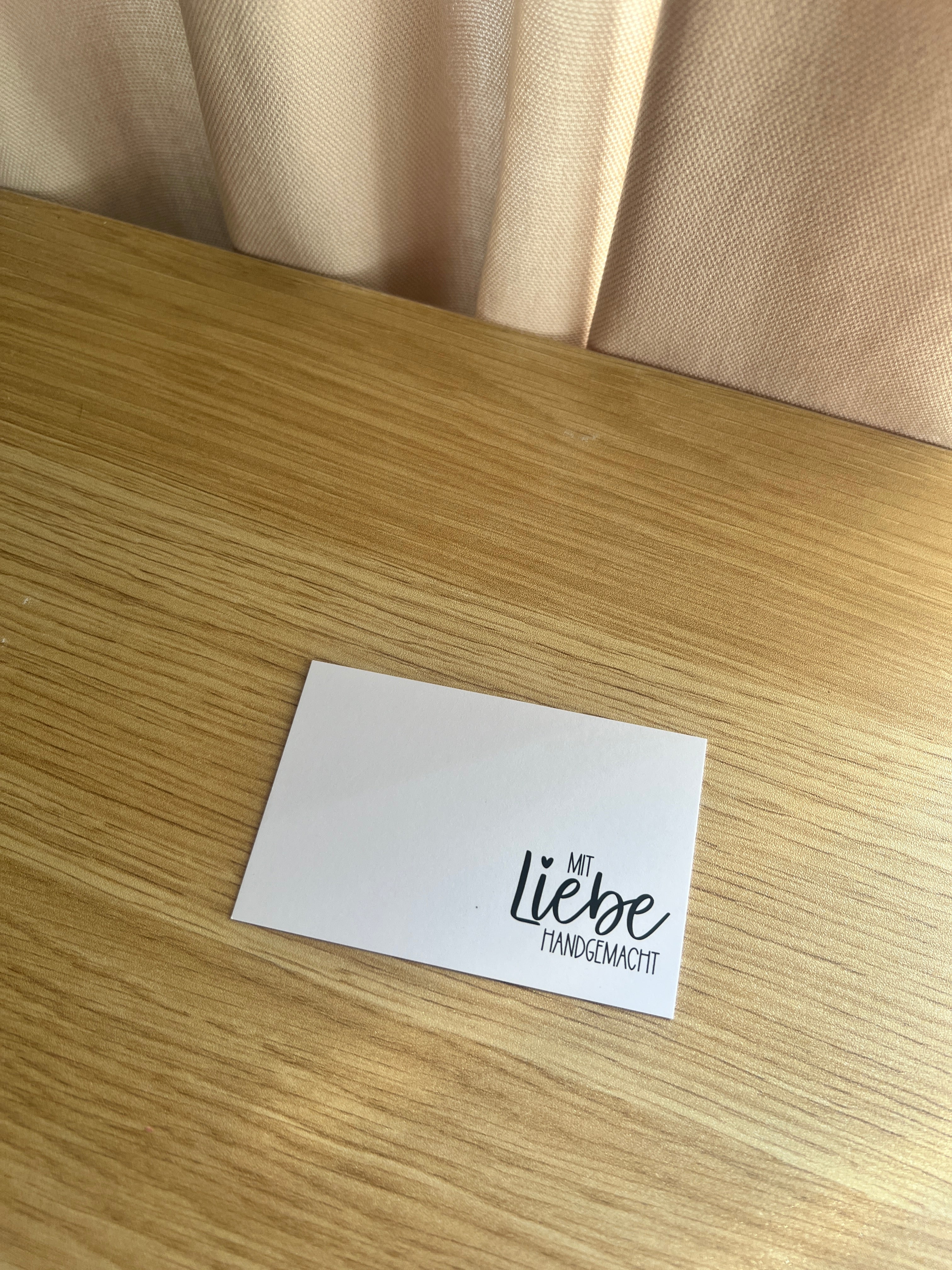 mit Liebe handgemacht - Dankeskarte