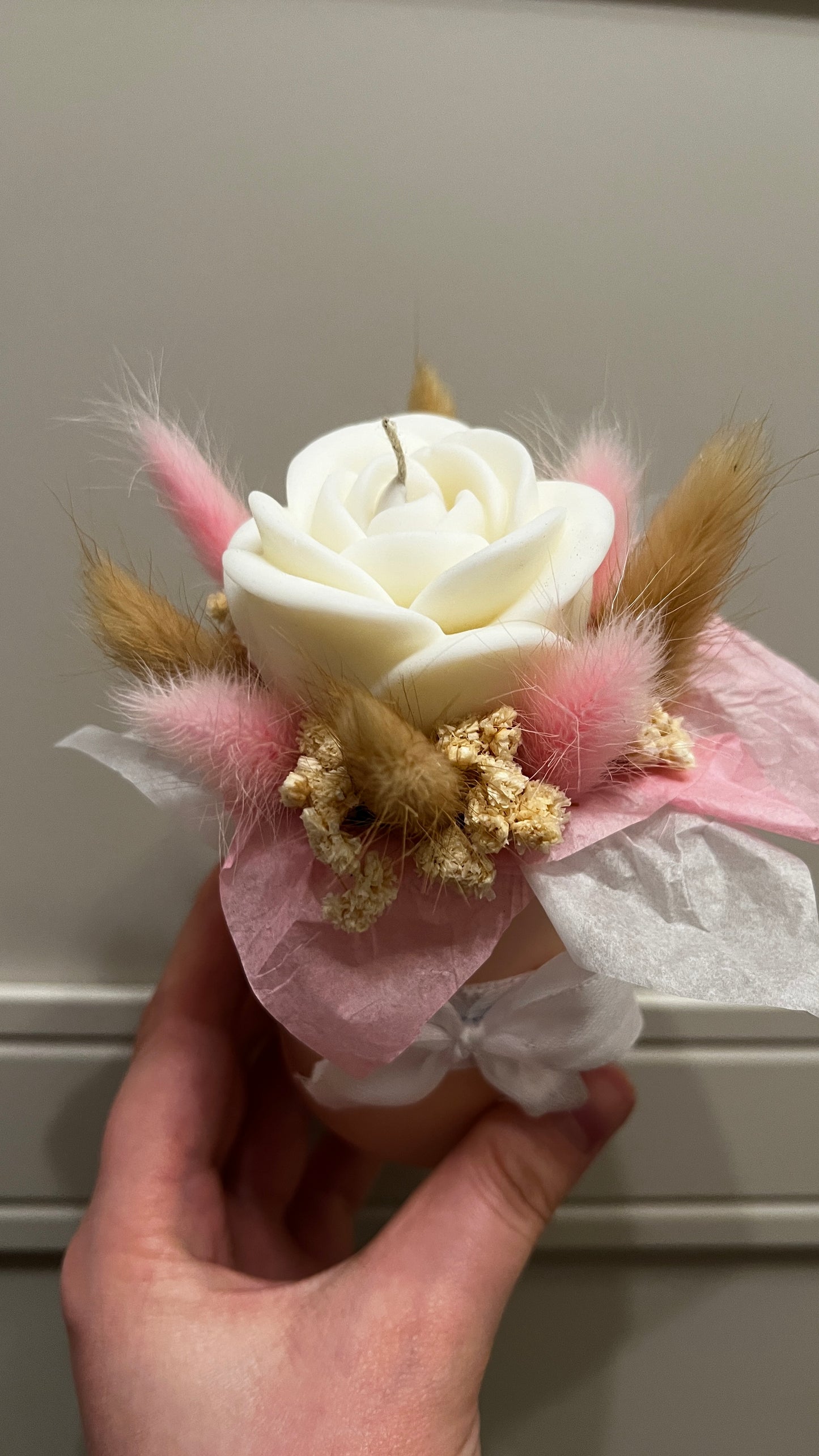 kleine Blumenbox Kerze🌸