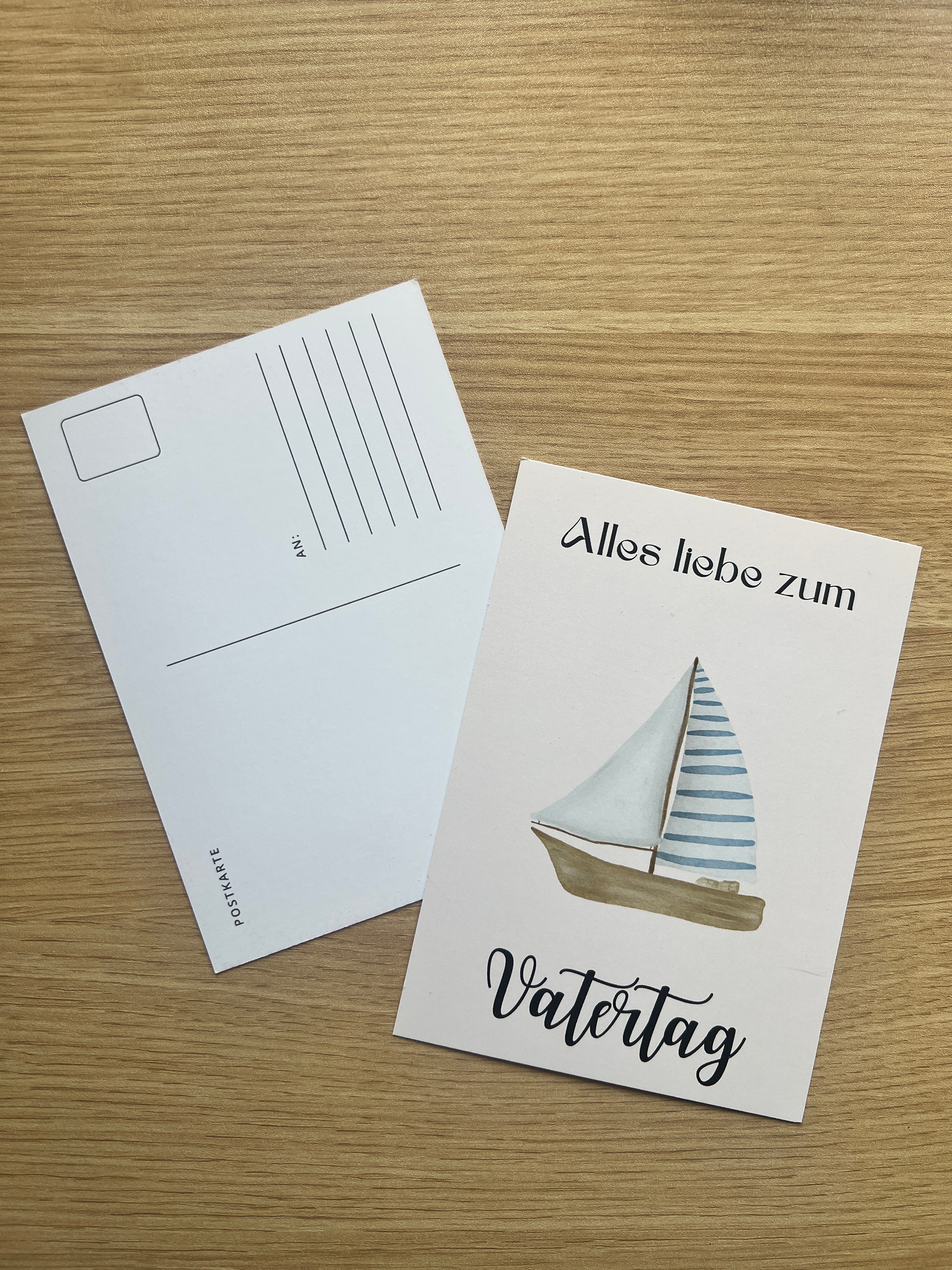 Alles liebe zum Vatertag Postkarte